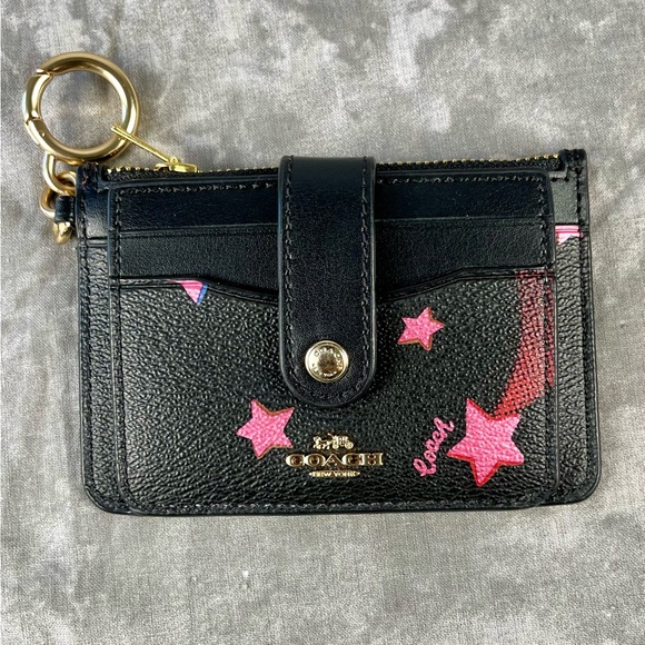 NWOT Coach Snap Wallet With Disco Star Print - Picture 5 of 12
